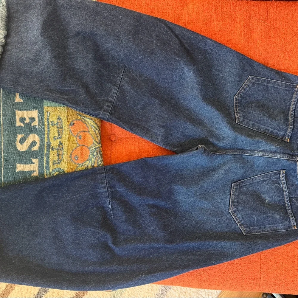 Citizens Of Humanity Indigo Wide-Leg Raw-Hem Jeans - Picture 5 of 5